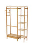 Wooden Clothes Rail Rack Garment Heavy Duty Coat Hat Hanging Stand Open Wardrobe