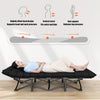 Single Folding Sleeping Bed Guest Bed Outdoor Portable Camping Cots w/ Mattress