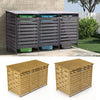 Outdoor Wooden Wheelie Bin Store Garden Cupboard Shed Dustbin Storage Cover Unit