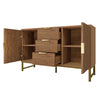 Sideboard Cabinet Industrial Wooden Cupboard Storage Furniture 2 Doors 3 Drawers