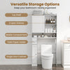 Standing Toilet Rack Over-the-Toilet Storage Cabinet-White