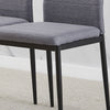 3/5Pcs Small Space Dining Set Square Glass Dining Table+ 2/4 Dining Chairs Home