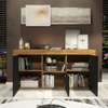 Modern 145cm TV Unit | Oak Matt Body & Black Matt Doors | Cabinet & TV Stand