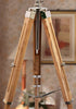 Teakwood Wooden Floor Lamp LED Wood Tripod Lamp Retro Lamp Without Shade