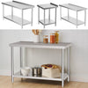 Commercial Catering Kitchen Stainless Steel Table Worktop Work Bench Prep Table