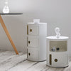 Round Storage Unit Cabinet Cupboard Side Table 2/3/4/5 Drawers Bathroom Bedroom