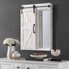 Bathroom Mirror Cabinet Wall Mounted Storage Unit MDF Wooden Shelves Vanity UK