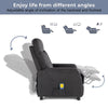 Recliner Massage Sofa Living Room Fabric Upholstered Reclining Heating Armchair