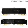 Modern TV Stand 160cm 4-Door TV Unit Cabinet Storage Living Room Furniture Black