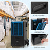 66 L/Day Commercial Dehumidifier Crawl Space Dehumidifier w/Pump & Drain Hose