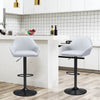 2 x Bar Stools Faux Leather Kitchen Breakfast Barstool Pub Chairs Cafe Stools