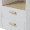 Tall Bookshelf Storage Cabinet Display Shelves Cupboard Larder Pantry Glass Door