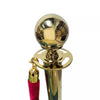 Barrier Posts Crowd Control Stanchion Velvet Ropes Bank Queue Pole Gold Red 4pc