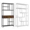 Industrial Bookshelf Shelving Unit Rustic Wood Bookcase 5/6 Tier Storage Display