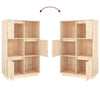 Gecheer Highboard 74x35x117 Solid Wood Pine F0J4