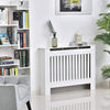 High Gloss Radiator Cover Wood Frame Cabinet Stand Vents Shelf Bedroom Hallway