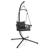 Garden Patio Hanging Swing Chair Rustproof Metal Frame Hammock Chair w/Stand