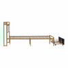 4ft6 Double Gold Metal Bed Frame with Drawer Storage Headboard Charging Station