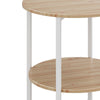 Small Sofa Side Table Coffee End Round 2 Tiers Shelf Unit Living Room Bedroom