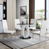 Metal Frame Dining Chair Set of 2 4 6 PU Leather Chairs Kitchen Dinner Seat New