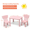 Kids Play Table and Chair Set Children Multi Activity Desk Chair Furniture Pink