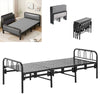 3FT Folding Single Guest Bed Padded Fold Up Metal Framed Sleeper Dormitory UK