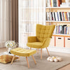 Wing Back Armchair Relax Napping Lazy Lounge Single Sofa Chair Lounger Footstool