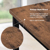 Dining Table Chair and Bench Set 6 Industrial Style Kitchen Dining Table Set