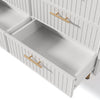 Chest of 6 Drawers Wooden Bedroom Home Furniture Clothing Storage Unit White