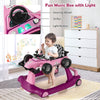 4-in-1 Baby Walker Foldable Activity Push Walker w/ Adjustable Height & Speed