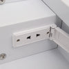 Wall Mounted LED Bathroom Mirror Cabinet with Light/Shaver Socket/Clock/Sensor
