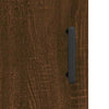 Wall Mounted Cabinet Brown Oak 34.5x34x90 cm Engineered Wood