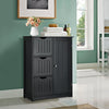 Storage Cabinet Bathroom Floor Cabinet Freestanding Storage Cupboard w/ 3 Drawer