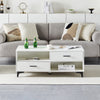 Wooden Coffee Table With Storage High Gloss Sofa End Tabl Living Room