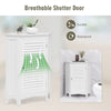 Bathroom Cabinet with Shutter Door and Adjustable Shelf
