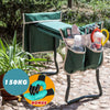 Folding Garden Kneeler Bench Stool EVA Pad Seat Gloves+Two Extra Thicken Pouch