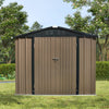 6 X 8 Outdoor Storage Garden Shed Apex Roof Free Foundation Tool Box With Base