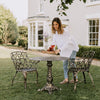 Two Seater Outdoor Bistro Set - Cast Aluminium Garden Furniture