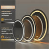 LUVODI Oval Dimmable Bathroom Illuminated LED Mirror & Double Lights Anti-Fog UK