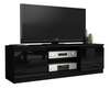 120cm TV Unit I Modern Cabinet with Storage I TV Stand I Black High Gloss Doors