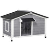 Large Wooden Dog House Indoor Outdoor Pet Dogs Kennel for Medium Dog NEW UK