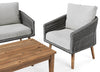 DAKO METARE 4-Seater Outdoor Garden Furniture Set – Rope Effect Durable Rattan