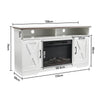 Electric Fireplace With TV Stand Unit Cabinet Fire Logs Heater Flame Living Room