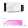 2kW Home Wall Fan Heater Timer Bathroom Workshop Electric Wall mounted Remote
