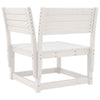 5 Piece Garden Set White Solid Wood E1A0
