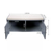 Shoe Cabinet Rack Storage 2 Door Padded Seat Cupboard Footwear Stand Wooden Unit
