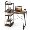 Study Writing Desk 100cm Home Office Computer Desk w/storage-Coffee