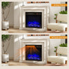 750W/1500W Fireplace Heater 20”¡± Electric Fireplace Insert-Black
