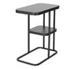 C-Shaped Sofa Side Table Coffee Laptop End Table Living Room Tea Desk with Shelf
