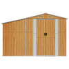 Garden Shed Brown 277x279x179 Galvanised Steel K7A8